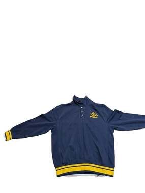 Champion Physical Education Navy Blue Snap Mock Neck Sweatshirt